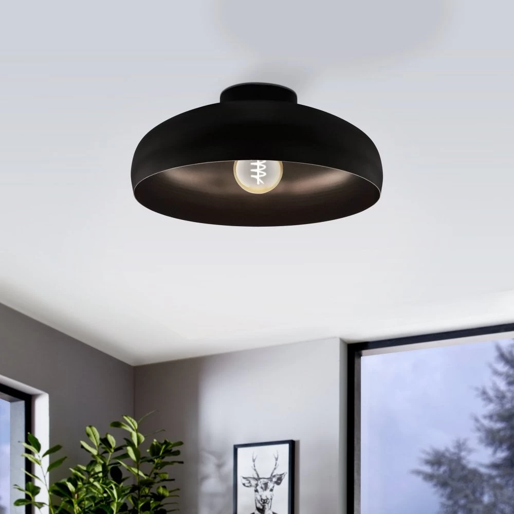 Eglo Mogano 400 Ceiling Light In Black 3 Eglo Mogano 400 Ceiling Light In Black
