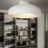 Eglo Mogano 400 Ceiling Light In White And Silver