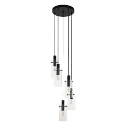Eglo Montefino Five Drop Cluster Pendant In Black With Clear Glass 8 Eglo Montefino Five Drop Cluster Pendant In Black With Clear Glass -Eglo eglo montefino five drop cluster pendant in black with clear glass p8553 18286 image