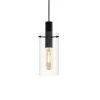 Eglo Montefino Single Pendant In Black With Clear Glass -Eglo eglo montefino single pendant in black with clear glass p8549 61521 image