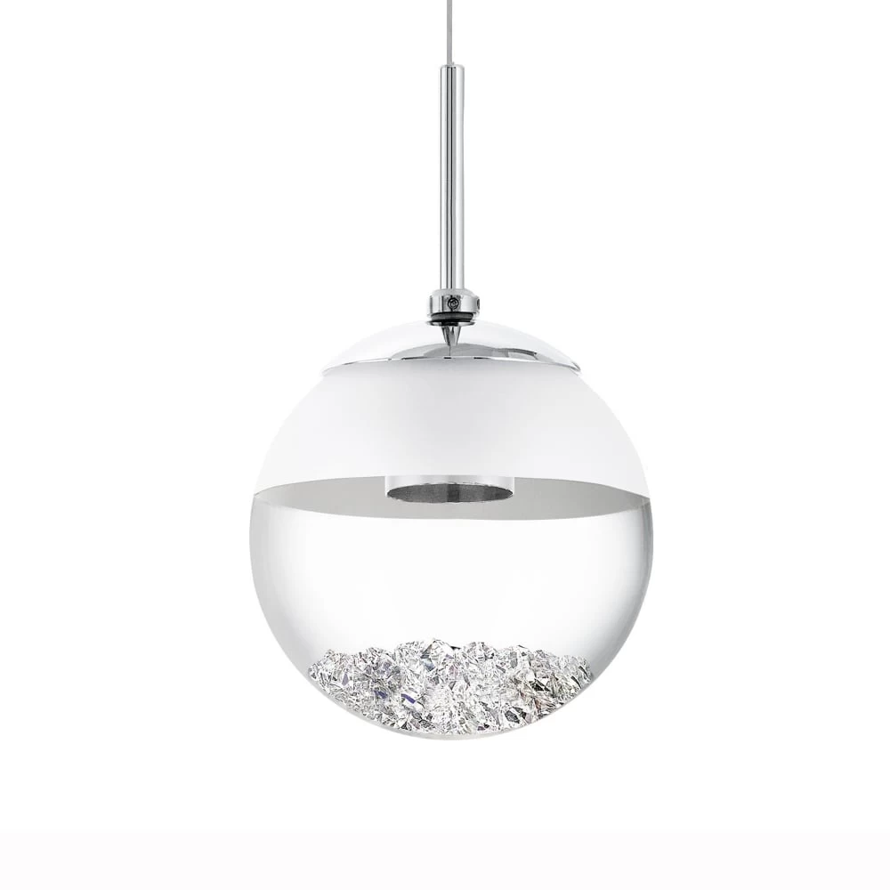 Eglo Montefio 1 LED Crystal Globe Pendant Light 3 Eglo Montefio 1 LED Crystal Globe Pendant Light