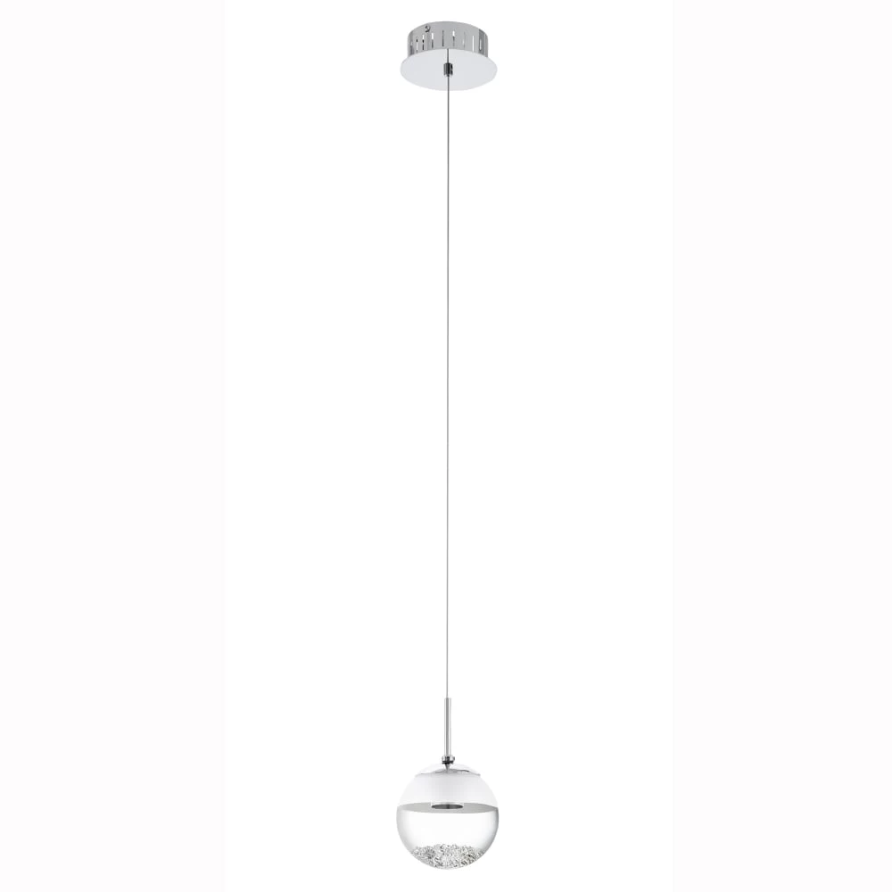 Eglo Montefio 1 LED Crystal Globe Pendant Light 4 Eglo Montefio 1 LED Crystal Globe Pendant Light - Image 2