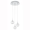 Eglo Montefio 1 LED Crystal Triple Glass Globe Cluster Pendant Light -Eglo eglo montefio 1 led crystal triple glass globe cluster pendant light p1816 4333 image