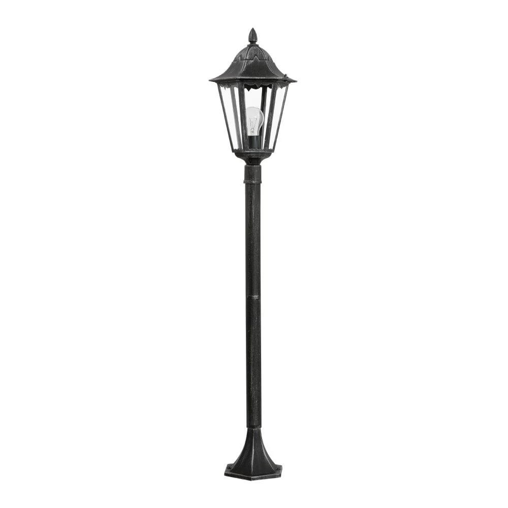 Eglo Navedo Black IP44 Exterior Cast Aluminium Small Post Light 4 Eglo Navedo Black IP44 Exterior Cast Aluminium Small Post Light - Image 2