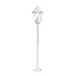 Eglo Navedo White IP44 Exterior Cast Aluminium Small Post Light