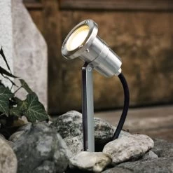 Eglo Nema LED Outdoor Stainless Steel Ground Spike Light