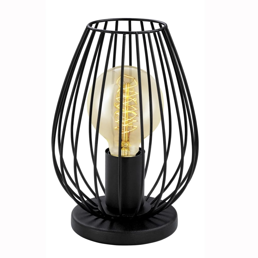 Eglo Newtown Black Vintage Cage Table Lamp 4 Eglo Newtown Black Vintage Cage Table Lamp - Image 2
