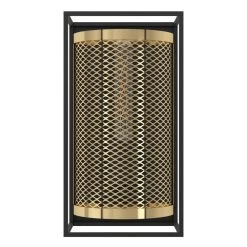 Eglo Nohales Wall Light In Black With Metal Mesh Element In Brass 10 Eglo Nohales Wall Light In Black With Metal Mesh Element In Brass -Eglo eglo nohales wall light in black with metal mesh element in brass p23750 90731 image
