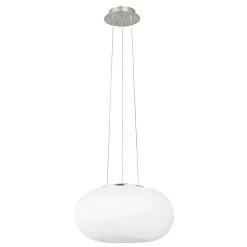Eglo Optica Medium Opal White Glass Globe Pendant -Eglo eglo optica medium opal white glass globe pendant p1564 4040 image