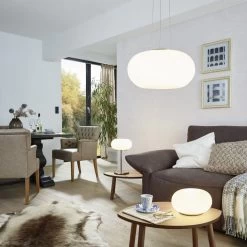 Eglo Optica Medium Opal White Glass Globe Pendant -Eglo eglo optica medium opal white glass globe pendant p1564 4041 image