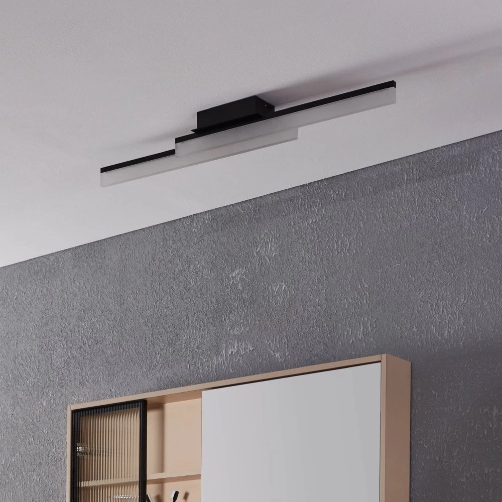 Eglo Palmital IP44 22w LED Wall Or Ceiling Light In Black 8 Eglo Palmital IP44 22w LED Wall Or Ceiling Light In Black - Image 6