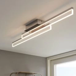 Eglo Palmital IP44 LED Ceiling Light In Clear Acrylic And Chrome