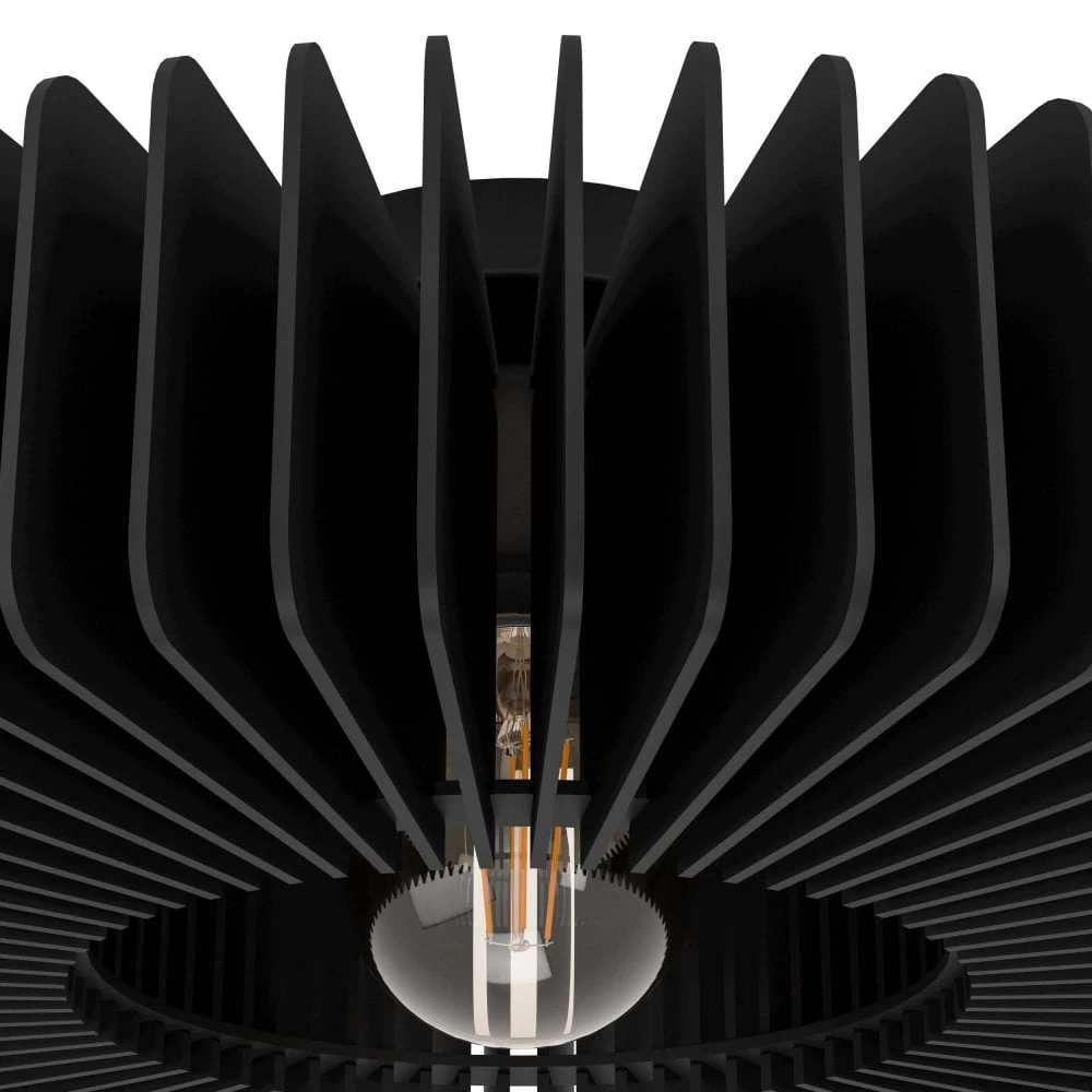 Eglo Palombaia 500mm Ceiling Light In Black 5 Eglo Palombaia 500mm Ceiling Light In Black - Image 3