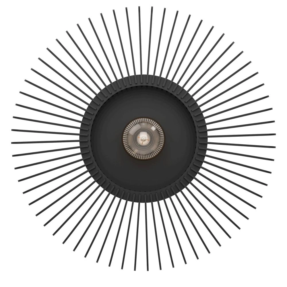 Eglo Palombaia 500mm Ceiling Light In Black 6 Eglo Palombaia 500mm Ceiling Light In Black - Image 4