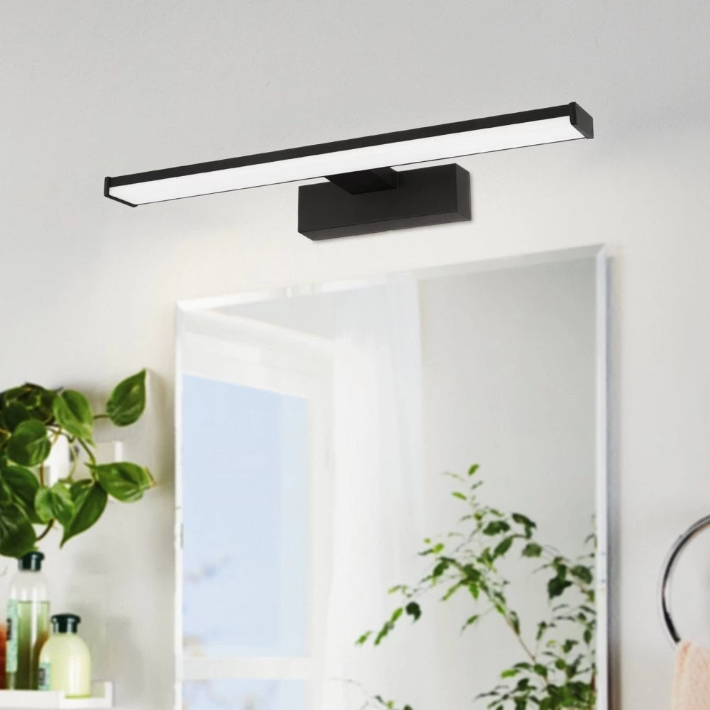 Eglo Pandella 1 400 LED Bathroom Mirror Wall Light In Black 3 Eglo Pandella 1 400 LED Bathroom Mirror Wall Light In Black