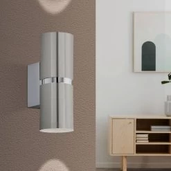 Eglo Passa Satin Nickel And Chrome Wall Light 7 Eglo Passa Satin Nickel And Chrome Wall Light -Eglo eglo passa satin nickel and chrome wall light p9399 92386 image