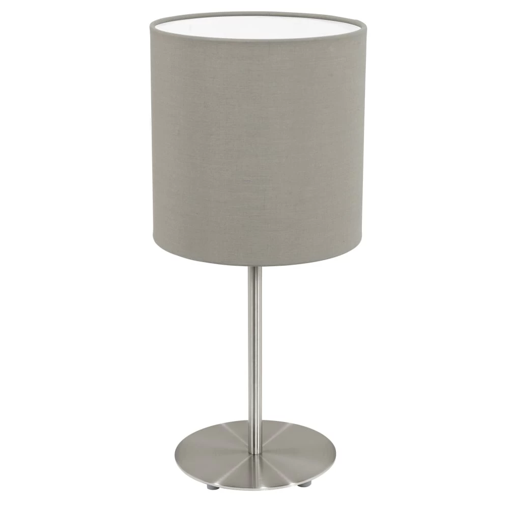 Eglo Pasteri 400mm Table Lamp With A Taupe Shade 4 Eglo Pasteri 400mm Table Lamp With A Taupe Shade - Image 2