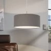 Eglo Pasteri Large Anthracite Brown Fabric Pendant -Eglo eglo pasteri large anthracite brown fabric pendant p2156 92191 image