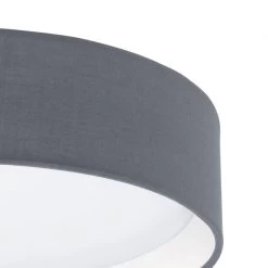 Eglo Pasteri LED Grey Fabric Ceiling Light -Eglo eglo pasteri led grey fabric ceiling light p2153 92093 image