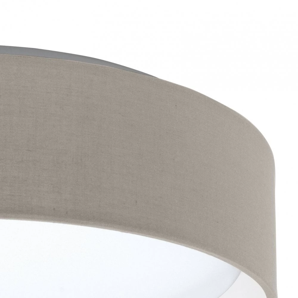 Eglo Pasteri LED Taupe Fabric Ceiling Light 6 Eglo Pasteri LED Taupe Fabric Ceiling Light - Image 4