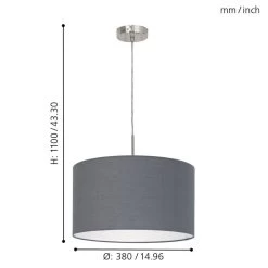 Eglo Pasteri Small Grey And White Pendant Light 9 Eglo Pasteri Small Grey And White Pendant Light -Eglo eglo pasteri small grey and white pendant light p2149 92179 image