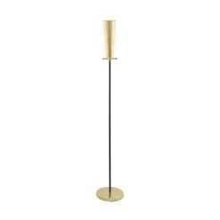 Eglo Pinto Gold And Clear Glass Floor Lamp