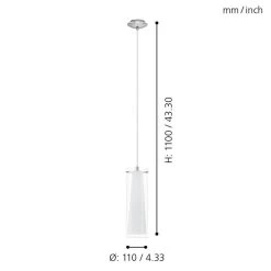 Eglo Pinto Single Drop Transparent And White Glass Pendant 13 Eglo Pinto Single Drop Transparent And White Glass Pendant -Eglo eglo pinto single drop transparent and white glass pendant p694 92116 image