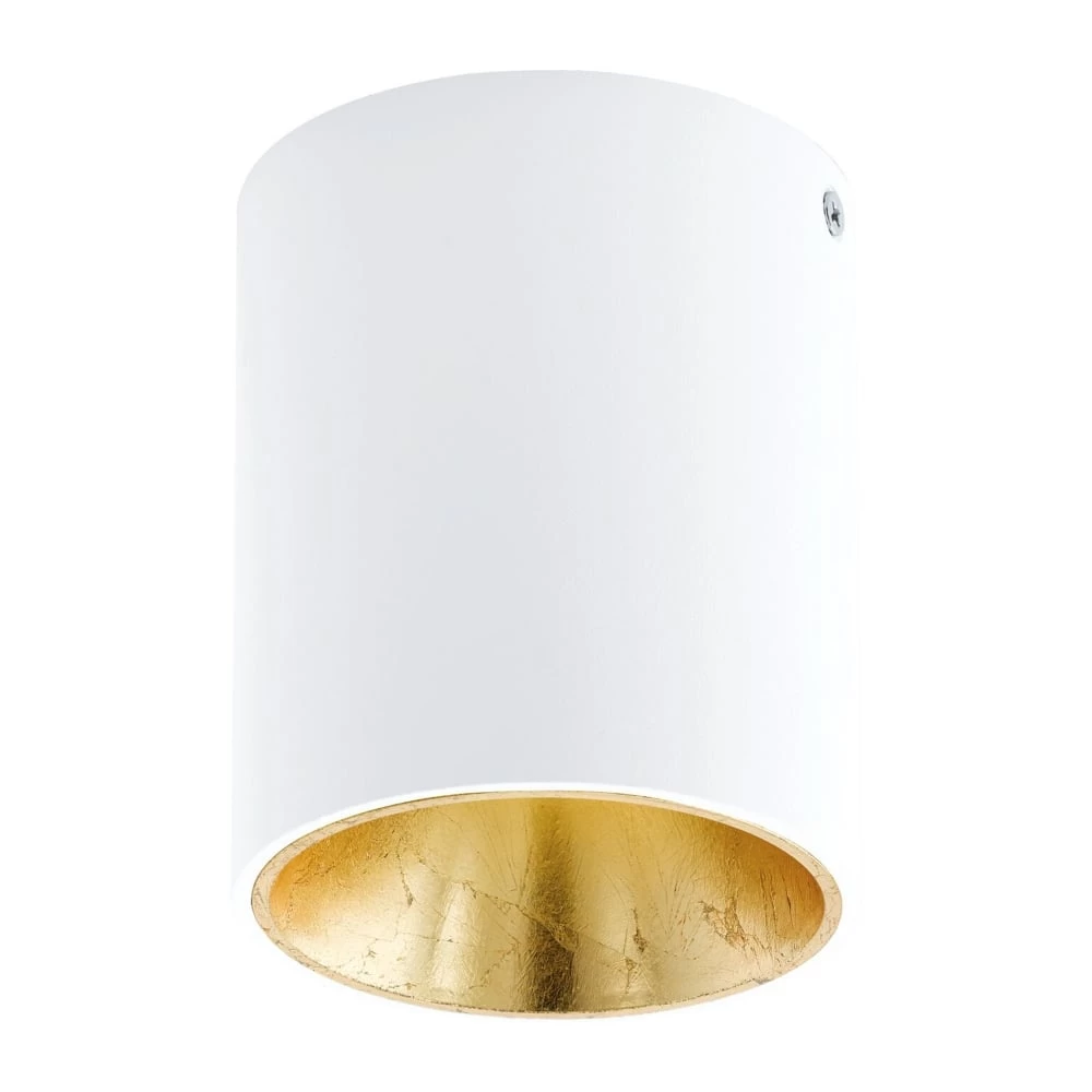 Eglo Polasso Round Surface Mounted Ceiling Downlight In White And Gold 4 Eglo Polasso Round Surface Mounted Ceiling Downlight In White And Gold - Image 2