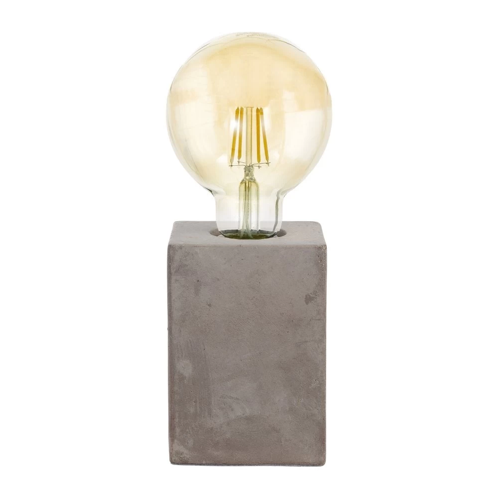 Eglo Prestwick Table Lamp In A Grey Concrete-Style Finish 4 Eglo Prestwick Table Lamp In A Grey Concrete-Style Finish - Image 2
