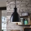 Eglo Priddy 150mm Single Pendant Light In Black -Eglo eglo priddy 150mm single pendant light in black p2439 89358 image