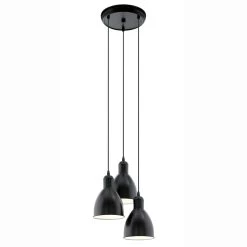 Eglo Priddy Triple Drop Pendant Light In Black 8 Eglo Priddy Triple Drop Pendant Light In Black -Eglo eglo priddy triple drop pendant light in black p2437 3638 image