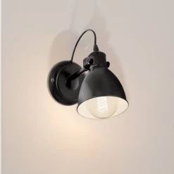 Eglo Priddy Wall Light In Black