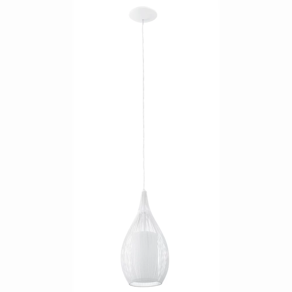 Eglo Razoni 190mm Steel Pendant In White 5 Eglo Razoni 190mm Steel Pendant In White - Image 3