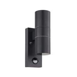 Eglo Riga 5 LED PIR Up And Down Exterior Wall Light In Anthracite