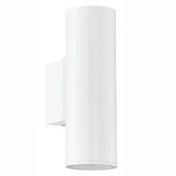 Eglo Riga IP44 Exterior Up And Down Wall Light In White