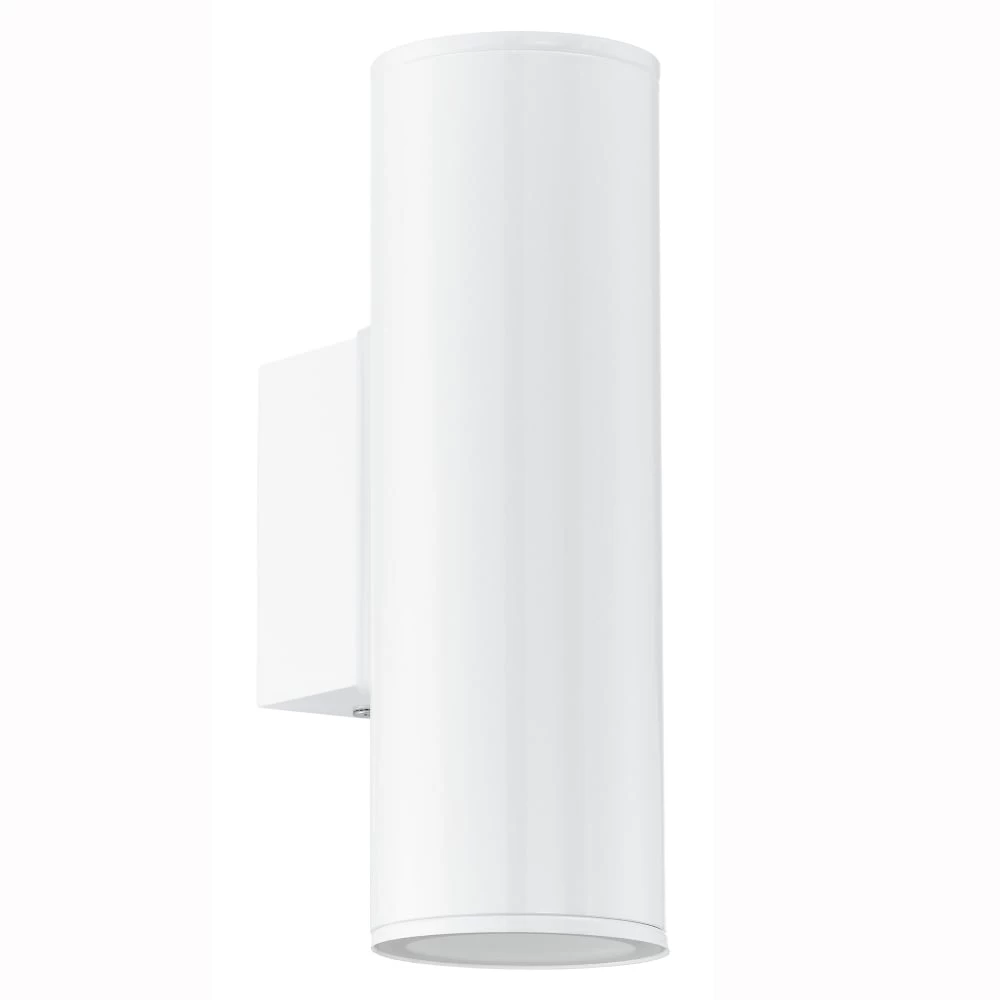 Eglo Riga IP44 Exterior Up And Down Wall Light In White 3 Eglo Riga IP44 Exterior Up And Down Wall Light In White
