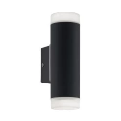 Eglo Riga LED Exterior Up And Down Wall Light In Black