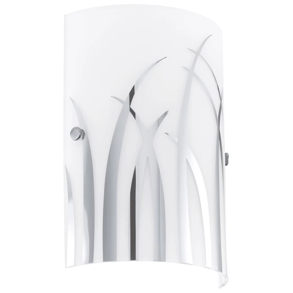 Eglo Rivato White Glass And Chrome Wall Light 4 Eglo Rivato White Glass And Chrome Wall Light - Image 2