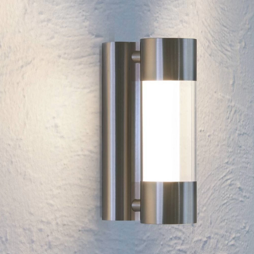 Eglo Robledo IP44 Exterior LED Wall Light In Stainless Steel 3 Eglo Robledo IP44 Exterior LED Wall Light In Stainless Steel