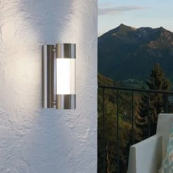 Eglo Robledo IP44 Exterior LED Wall Light In Stainless Steel 7 Eglo Robledo IP44 Exterior LED Wall Light In Stainless Steel -Eglo eglo robledo ip44 exterior led wall light in stainless steel p7330 84411 image