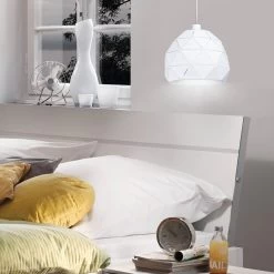 Eglo Roccaforte 300mm Pendant Light In White -Eglo eglo roccaforte 300mm pendant light in white p8460 92314 image