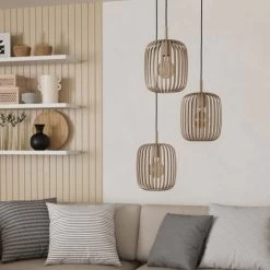 Eglo Romazzina Triple Drop Round Steel Pendant In A Sandy Finish 11 Eglo Romazzina Triple Drop Round Steel Pendant In A Sandy Finish -Eglo eglo romazzina triple drop round steel pendant in a sandy finish p23946 92745 image