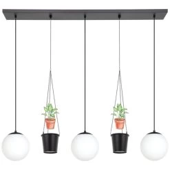 Eglo Rondo 3 Triple Drop Linear Pendant In Black & Matt Opal Glass Shades 7 Eglo Rondo 3 Triple Drop Linear Pendant In Black & Matt Opal Glass Shades -Eglo eglo rondo 3 triple drop linear pendant in black matt opal glass shades p22781 85682 image