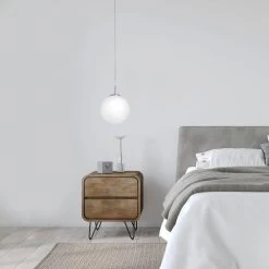 Eglo Rondo Medium Opal White Glass Globe Pendant Light 11 Eglo Rondo Medium Opal White Glass Globe Pendant Light -Eglo eglo rondo medium opal white glass globe pendant light p1582 85596 image