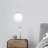 Eglo Rondo Medium Opal White Glass Globe Pendant Light -Eglo eglo rondo medium opal white glass globe pendant light p1582 92028 image