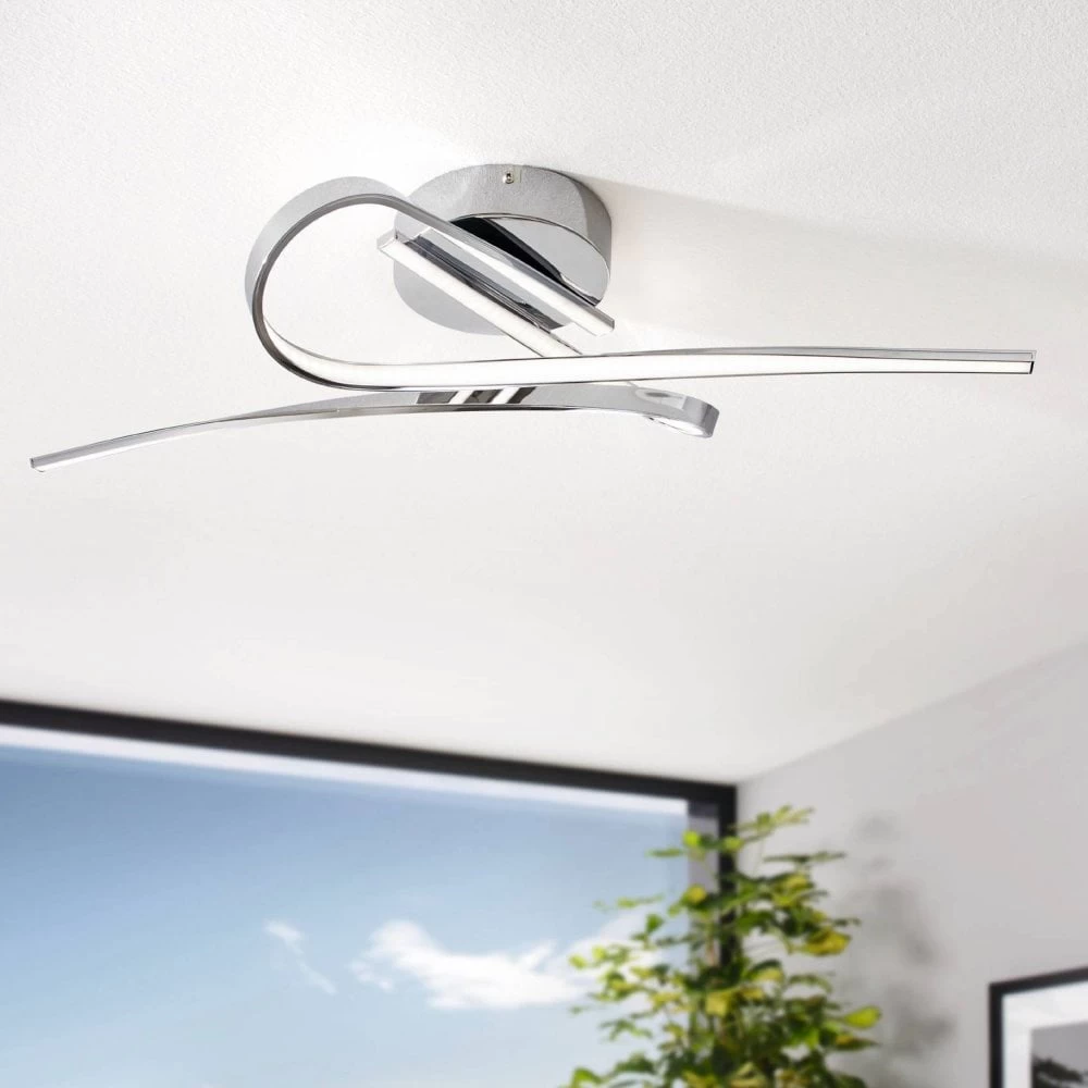 Eglo Selvina 700 LED Ceiling Light In Chrome 3 Eglo Selvina 700 LED Ceiling Light In Chrome