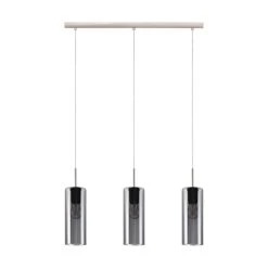 Eglo Selvino Triple Pendant With Transparent Black Vaporized Glass -Eglo eglo selvino triple pendant with transparent black vaporized glass p15664 47500 image