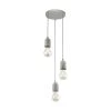 Eglo Silvares Concrete Triple Cluster Pendant Light 2 Eglo Silvares Concrete Triple Cluster Pendant Light -Eglo eglo silvares concrete triple cluster pendant light p4982 8246 image