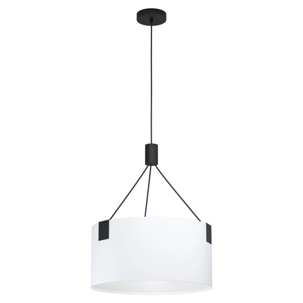 Eglo Stars Of Light Tortola Single Drop Pendant Light In Black And White 4 Eglo Stars Of Light Tortola Single Drop Pendant Light In Black And White - Image 2