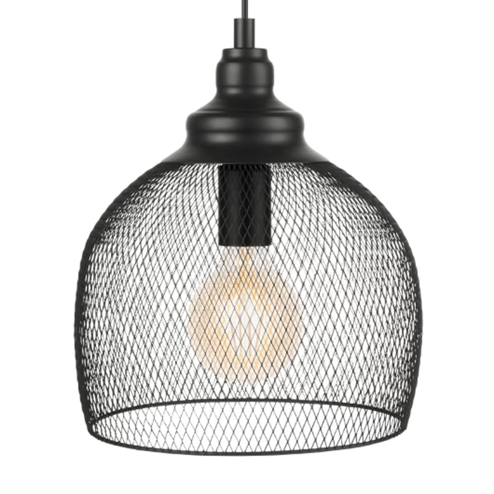 Eglo Straiton Black Steel Mesh Pendant 4 Eglo Straiton Black Steel Mesh Pendant - Image 2